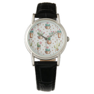 Ökenblom kliver det blommarmönster armbandsur