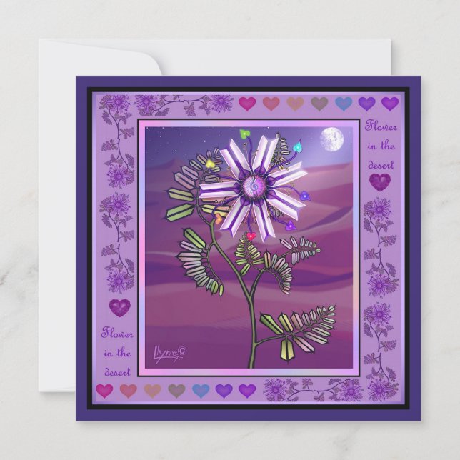 Ökenblomma kort (Framsida)