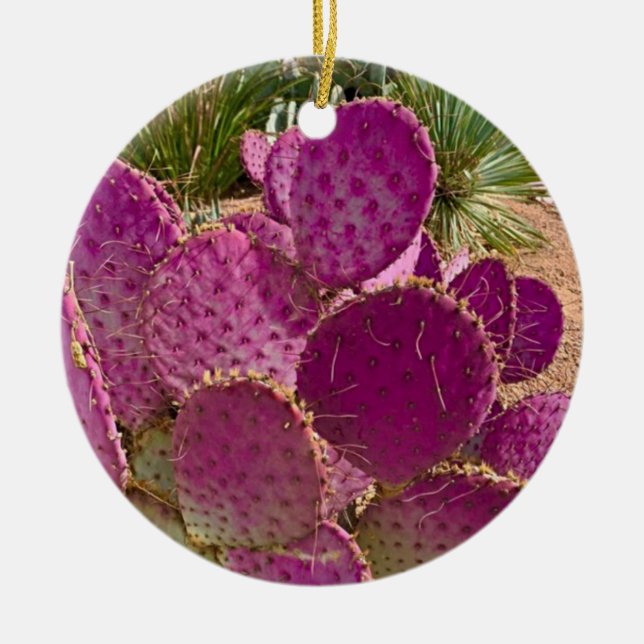 Ökenblommor Julgransprydnad Keramik (Framsidan)