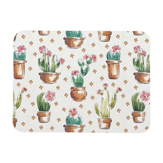 Ökenbloomsteg | BLOMMAR MÖNSTER Magnet (Horisontell)