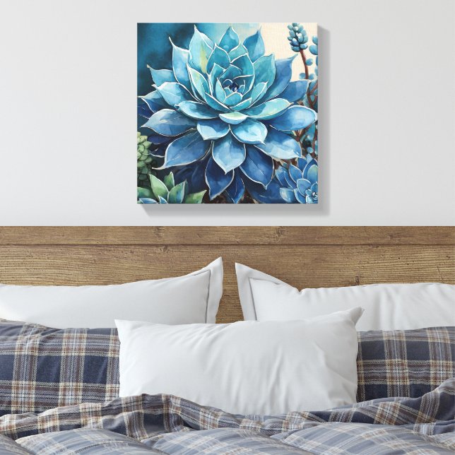 Ökenblues Canvastryck (Insitu (sovrum))