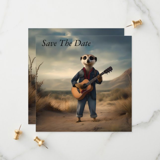 Ökenblues: En surikats drömmar på gitarr Spara Datumet (Fram/Back In Situ)