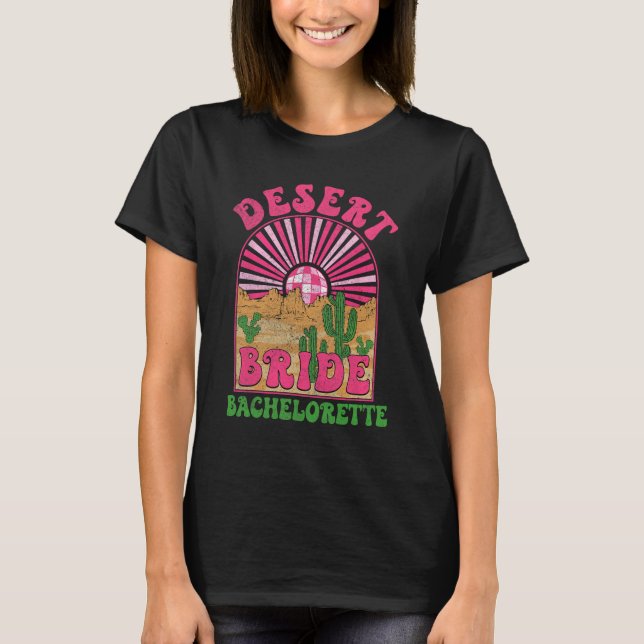 Ökenbrud Systerbröllop Bach Tur Groovy B T Shirt (Framsida)