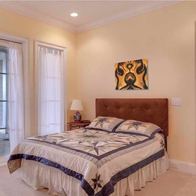 Ökenbrun Abstrakt På Sträckt Canvastryck (Skapare uppladdad)