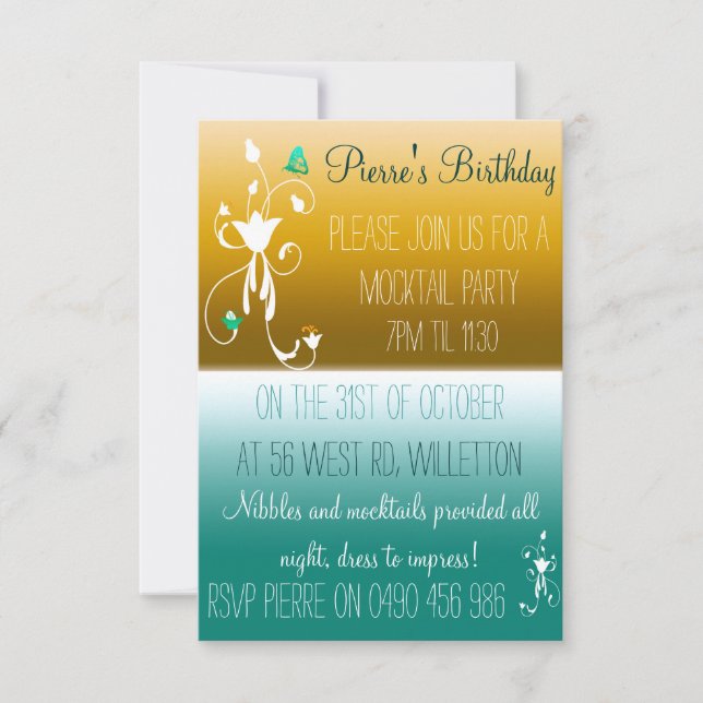 Ökenhimmelinbjudningar Inbjudningar (Framsida)