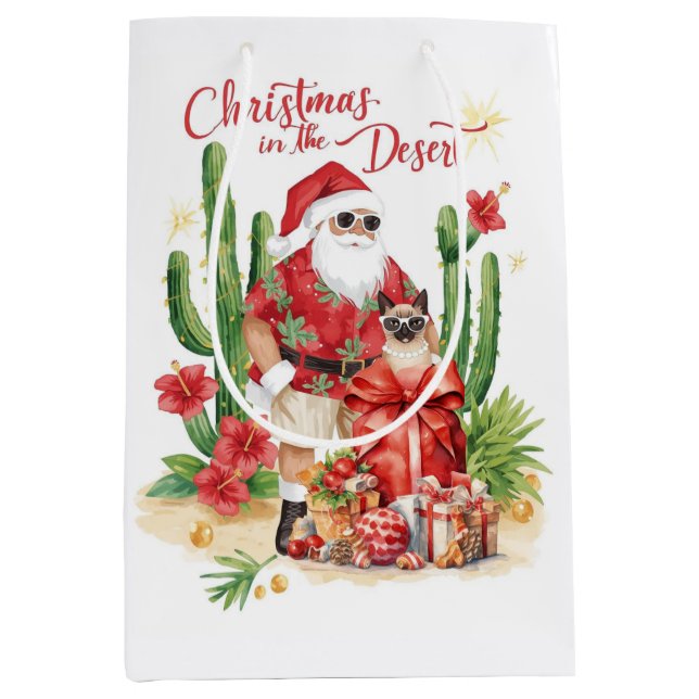 Ökenjul med kaktus Tomte  (Framsidan)