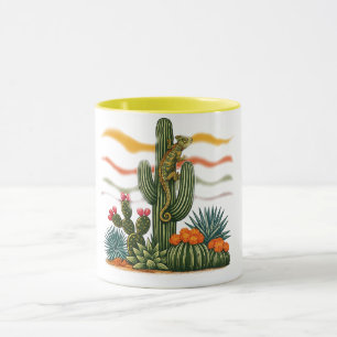 Ökenkaktus skjorta, Sydväst kaktus tee, Boho W Mugg