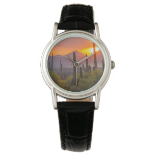Ökenkaktus solnedgång, Arizona Armbandsur