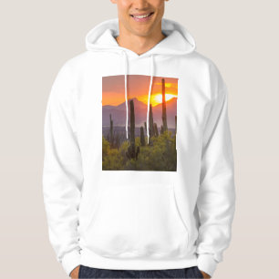 Ökenkaktus solnedgång, Arizona Hoodie