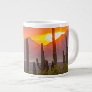Ökenkaktus solnedgång, Arizona Jumbo Mugg