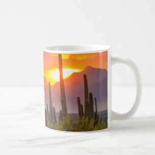 Ökenkaktus solnedgång, Arizona Kaffemugg