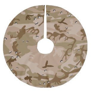 Ökenkamouflage Med Småsten, Militär, Armé Julgransmatta Borstad Polyester