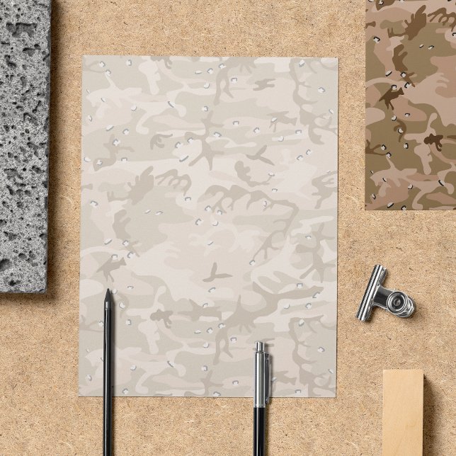 Ökenkamouflage med småsten, militär, armé reklamblad (Skapare uppladdad)