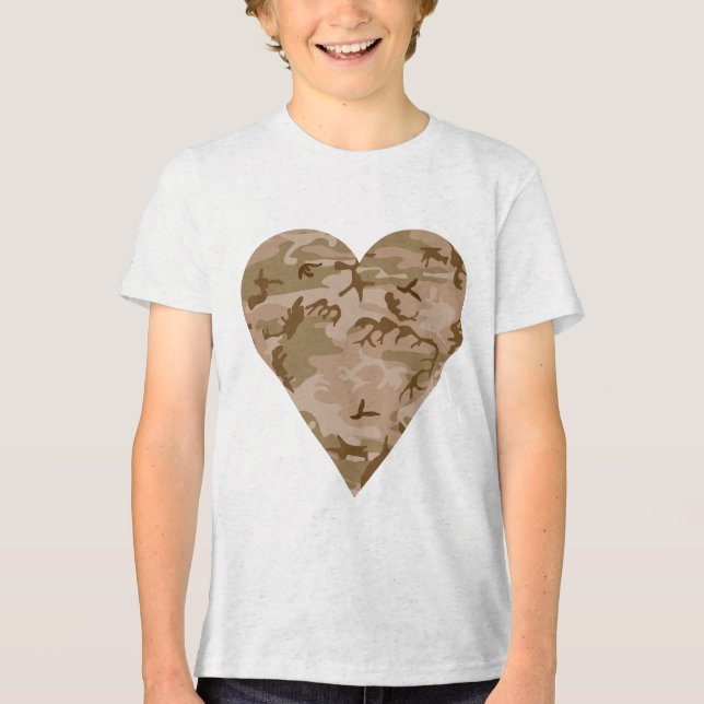 Ökenkamouflage mönster, Militärmönster, Armé T Shirt (Framsida)