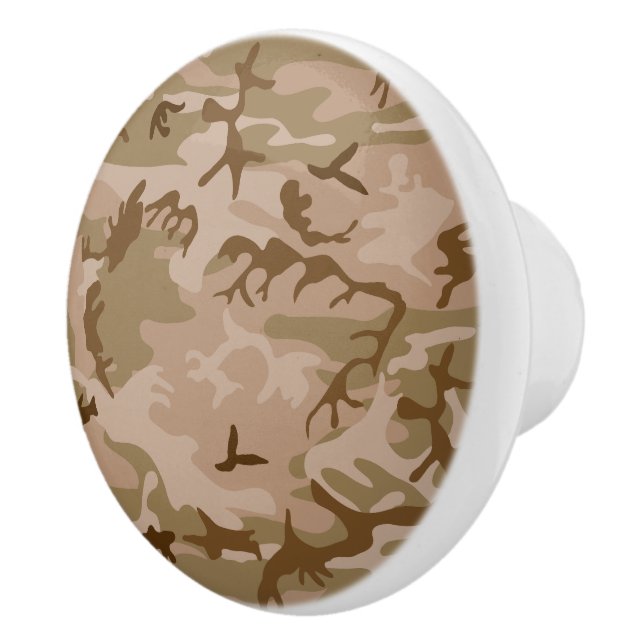 Ökenkamouflage mönster, militärt mönster, armé knopp (Höger)