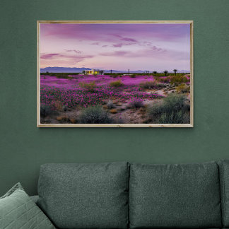 Ökenlandskap i Bloom AI Art | Fotorealistisk Poster
