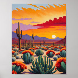 Ökenlandskap Poster