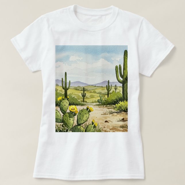 Ökenlandskap T Shirt (Design framsida)