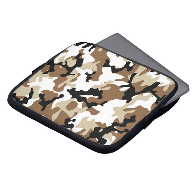 Ökenmilitär Camo Laptop Fodral (Framsida topp)
