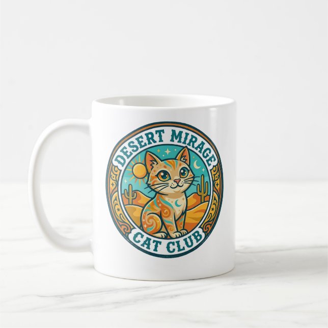 Ökenmirage Katt Kattmamma Presentidé - Ökenmirage Kaffemugg (Vänster)