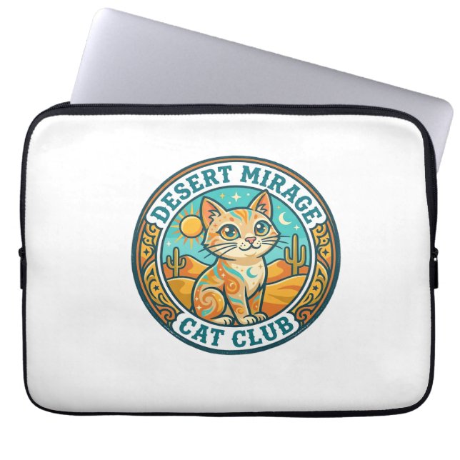 Ökenmirage Katt Kattmamma Presentidé - Ökenmirage Laptop Fodral (Framsidan)