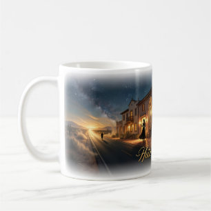 Ökenmirage Natt Hotell Mysterium Scen Mugg
