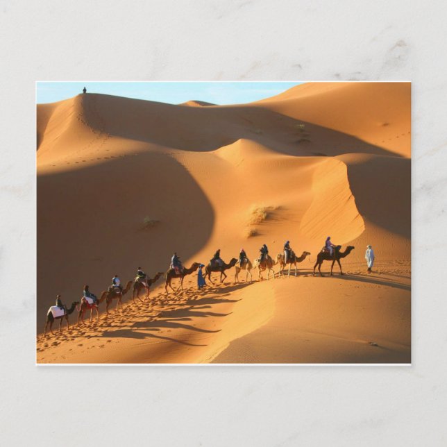 ökenmorocco-sahara vykort (Framsida)