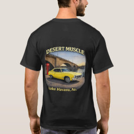 Ökenmuskel Retro Bil Design T Shirt