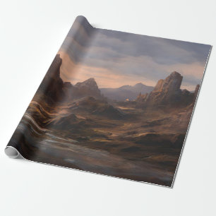 Ökennaturen utomhus presentpapper