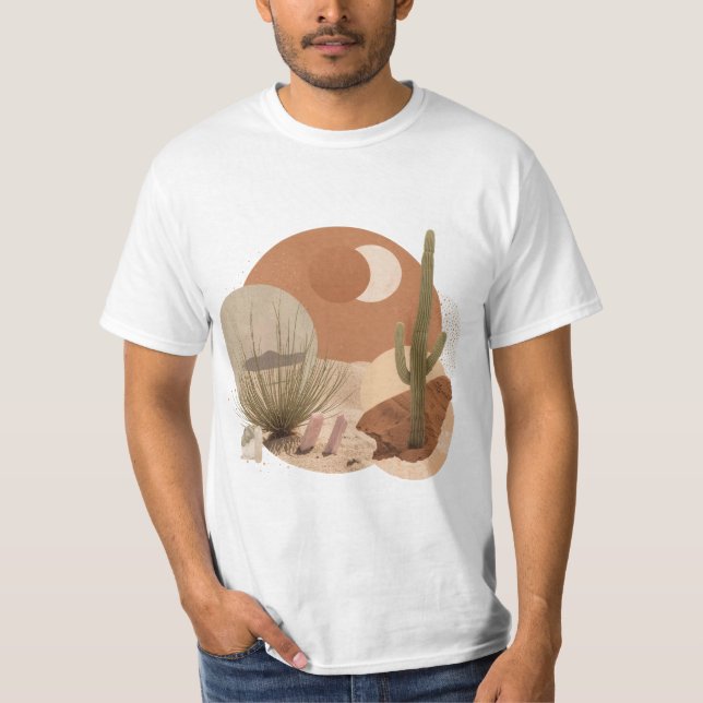 Ökenorakel : sydvästlig minimalism t shirt (Framsida)