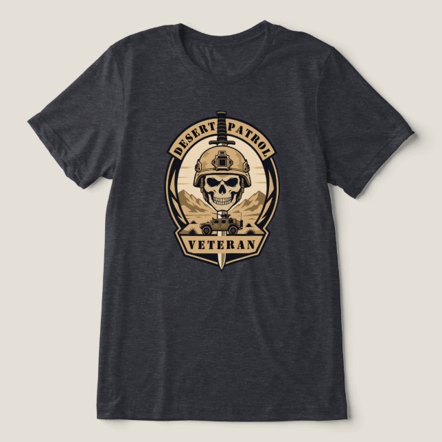 Ökenpatrullveteran T Shirt (Design Framsida)