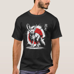 Ökenräv. Coolt Sumi-e Djur Solnedgång. T Shirt