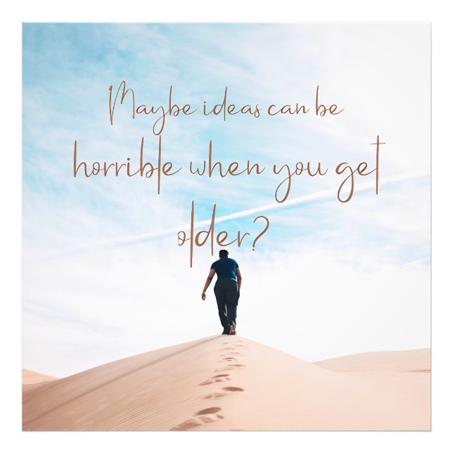 Ökenreflektioner Fototryck (Framsidan)