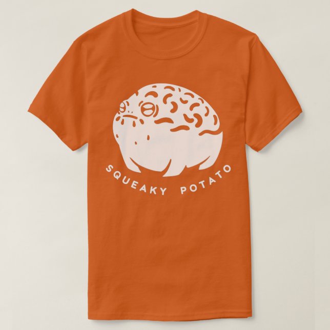 Ökenregngroda, söt krämig amphibisk potatis t shirt (Design framsida)