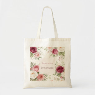 Ökenroskollektion — Vintage blommor Tygkasse