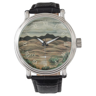 Ökenscen av Marsden Hartley, Vintage finkonst Armbandsur