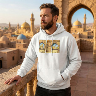 Ökenstad i Mellanöstern genom urgammal valvgång Hoodie