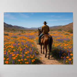 Ökenvildblommor Välkomstkort - Västerländsk vår Poster