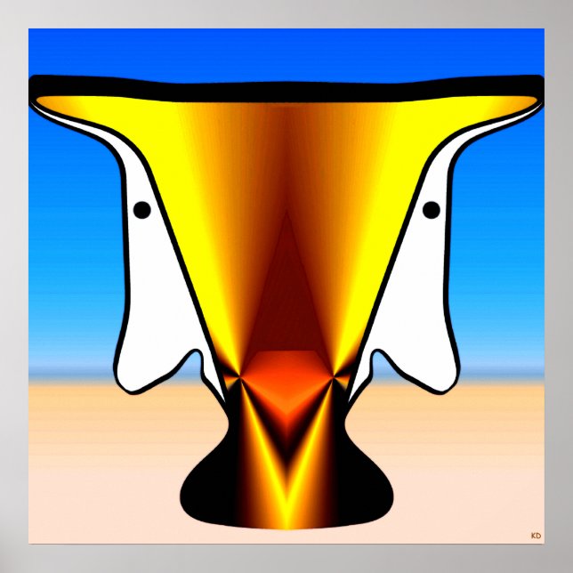 Ökenvisionaffisch Poster (Framsidan)