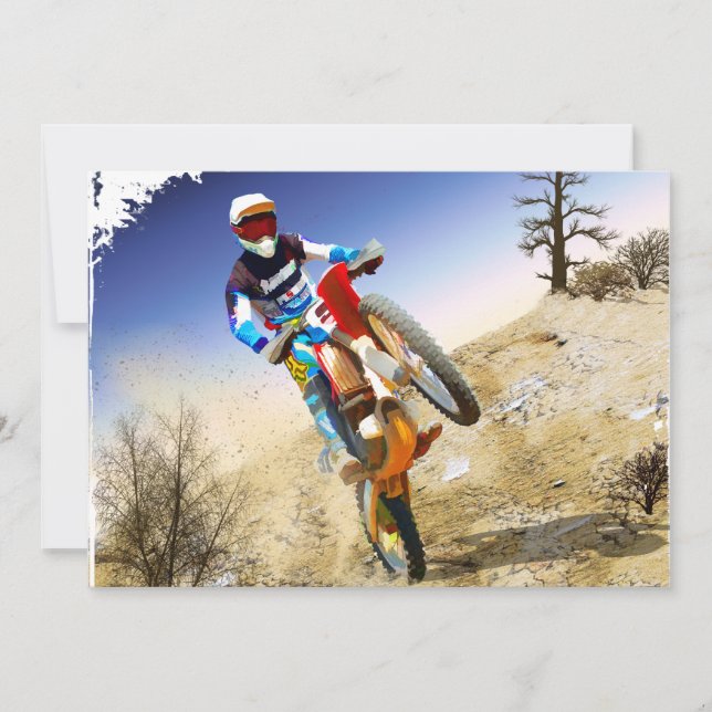 ÖkenWheelieMotocross Inbjudningar (Framsida)