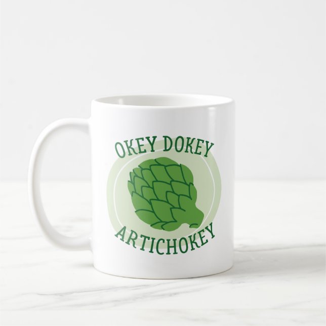 Okey Dokey Artichokey Kaffemugg (Vänster)