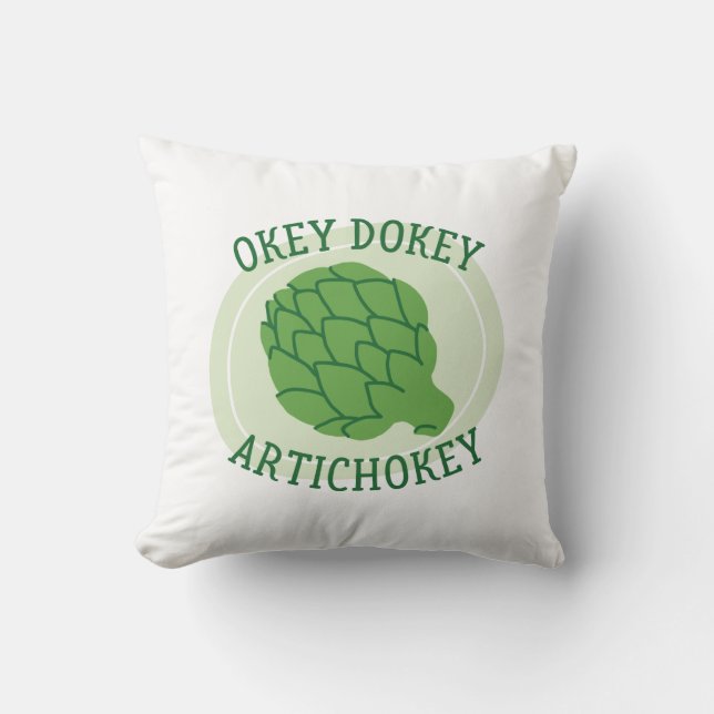 Okey Dokey Artichokey Kudde (Framsida)