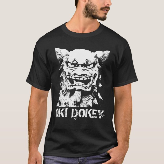 Oki Dokey Shisa utslagsplats T-shirt (Framsida)