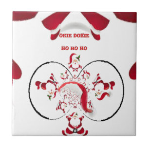 Oki Dokie Santa! Kakelplatta