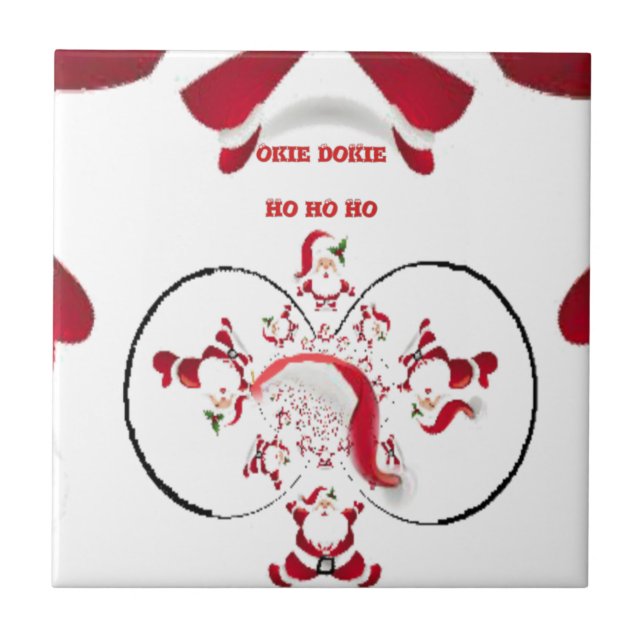 Oki Dokie Santa! Kakelplatta (Framsidan)
