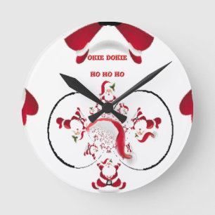 Oki Dokie Santa! Rund Klocka