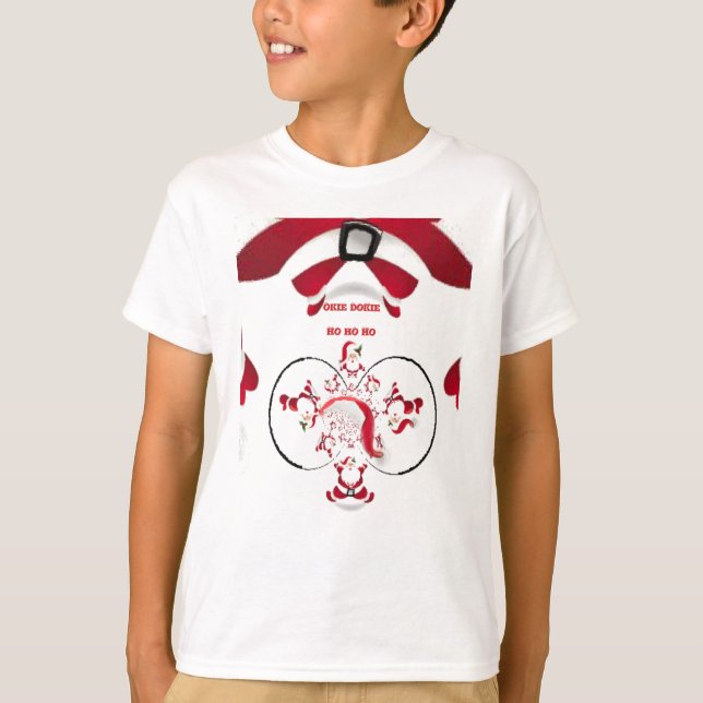 Oki Dokie Santa! T-shirt (Framsida)