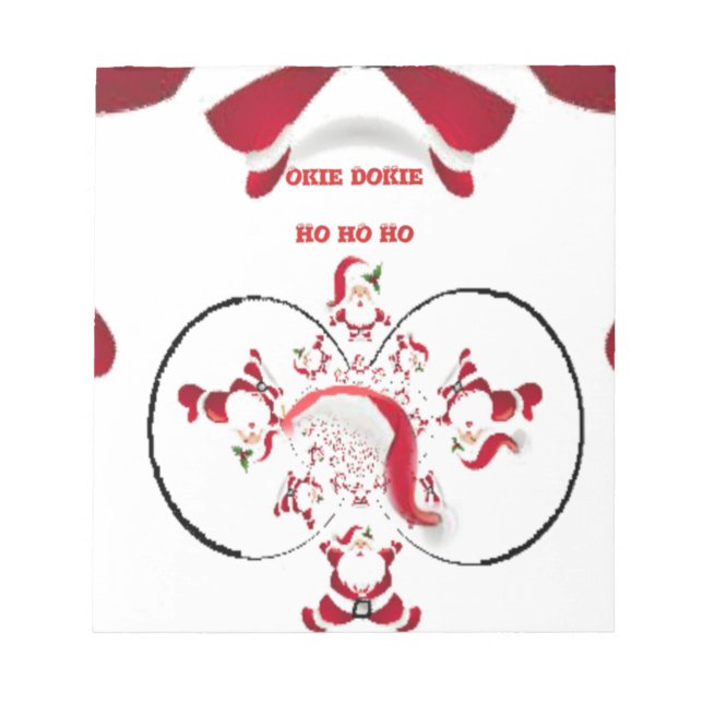 Oki Dokie Tomte! Anteckningsblock (Framsida)