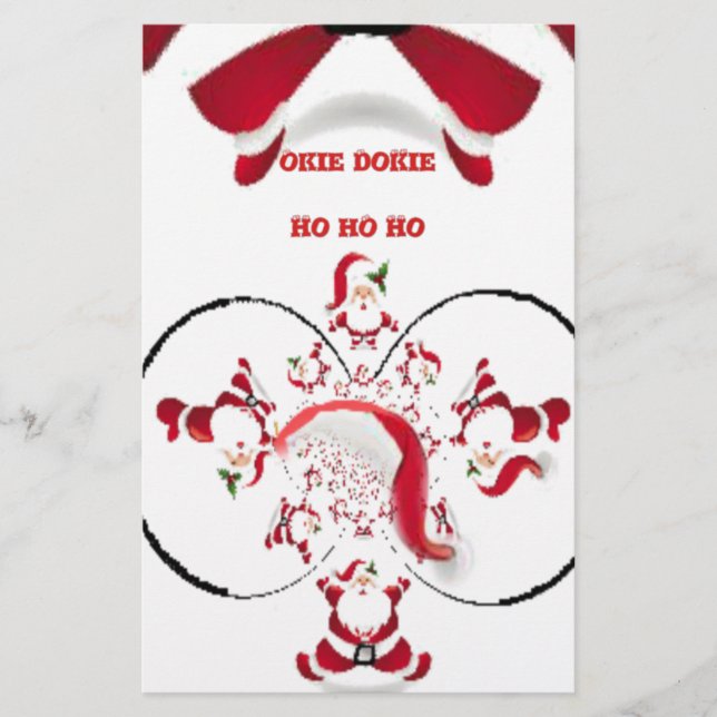 Oki Dokie Tomte! Brevpapper (Framsida)