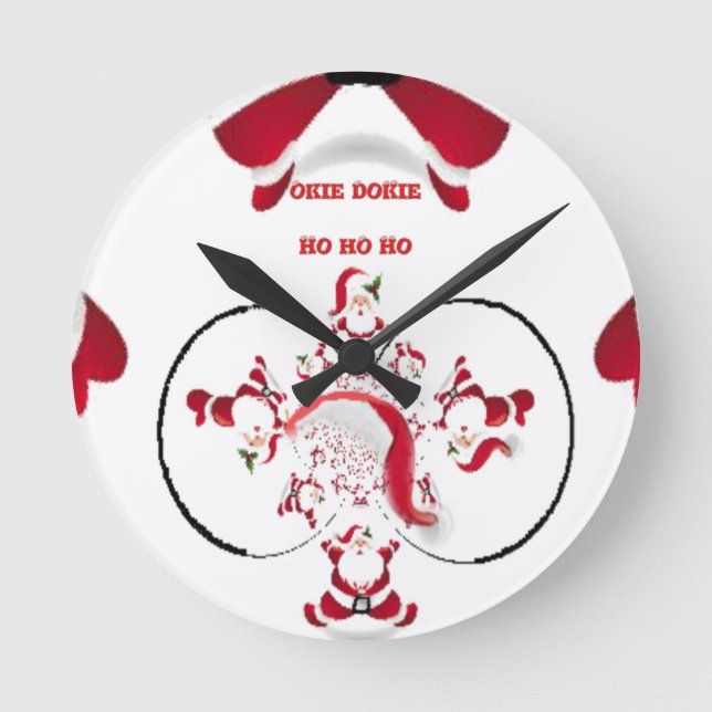 Oki Dokie Tomte! Rund Klocka (Framsida)